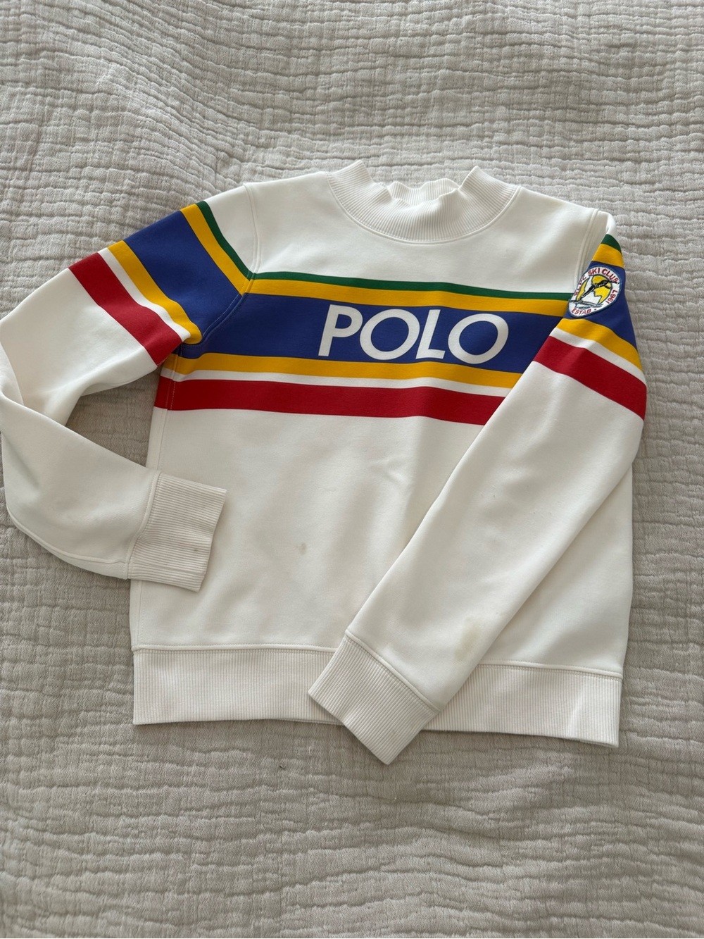 Polo by Ralph Lauren Striped Crewneck Sweater Flaw 1378